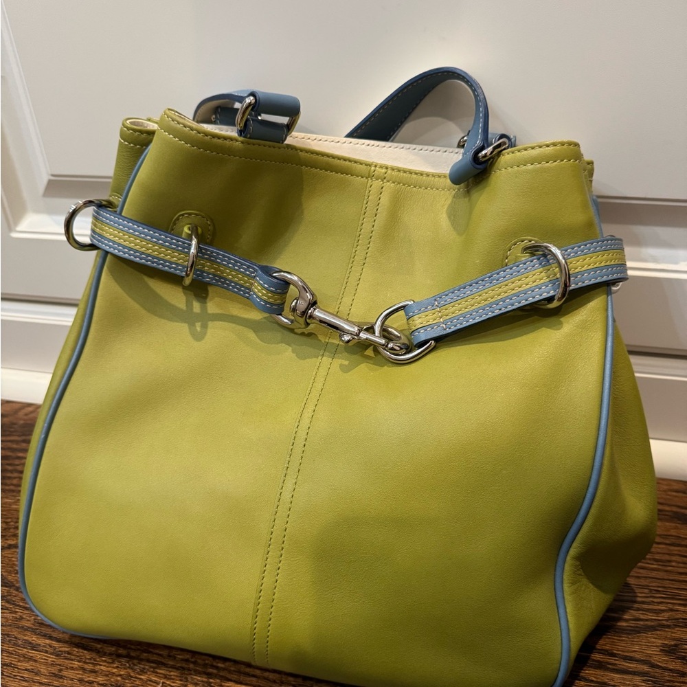 Lime green Coach bag
